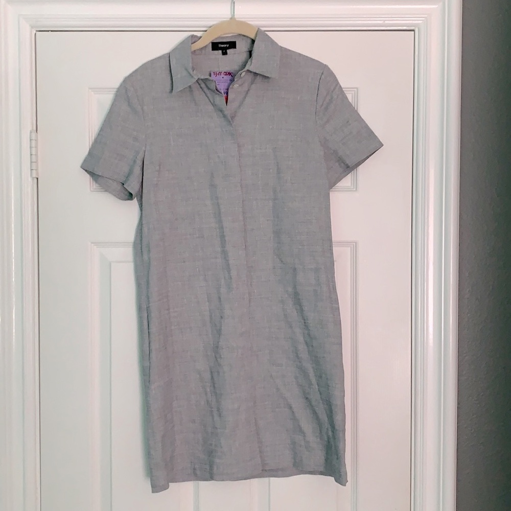 Theory Button Down Dress
